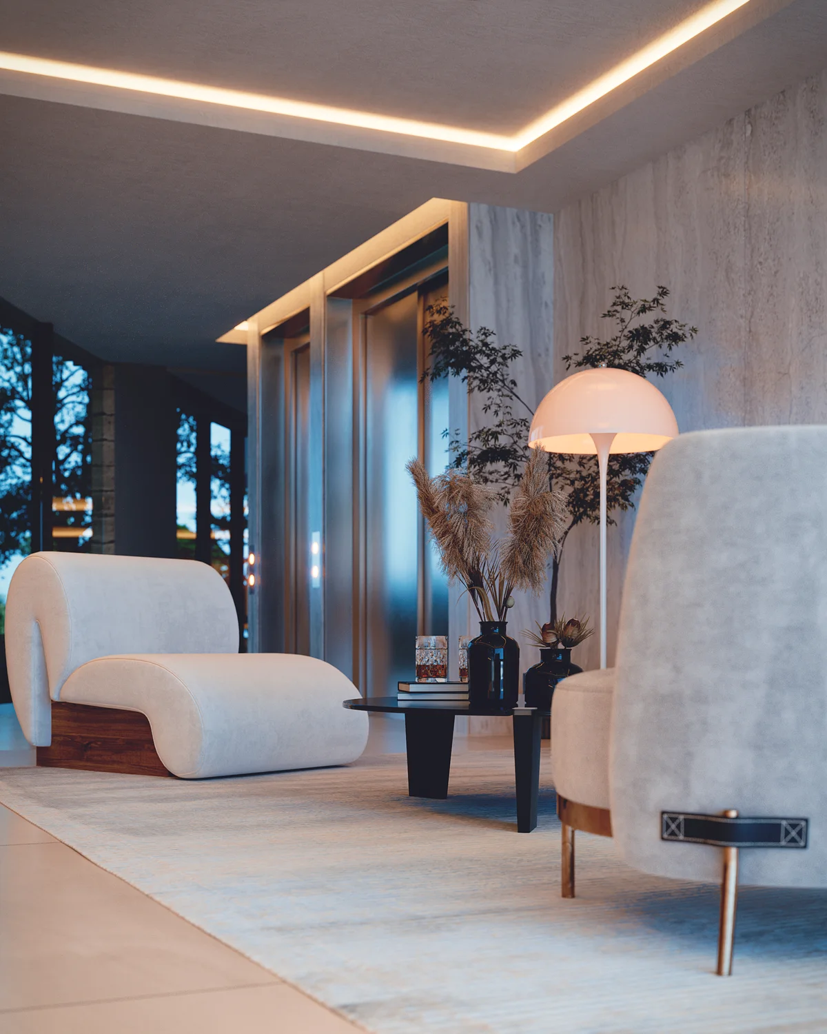 Image of Lounge at Distrito Zen, featuring Luxury Lobby, Modern Lounge.