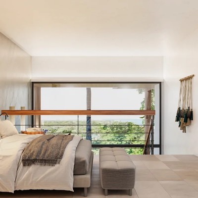 Image of a Loft-Style Bedroom, featuring Ocean View and Jungle View.