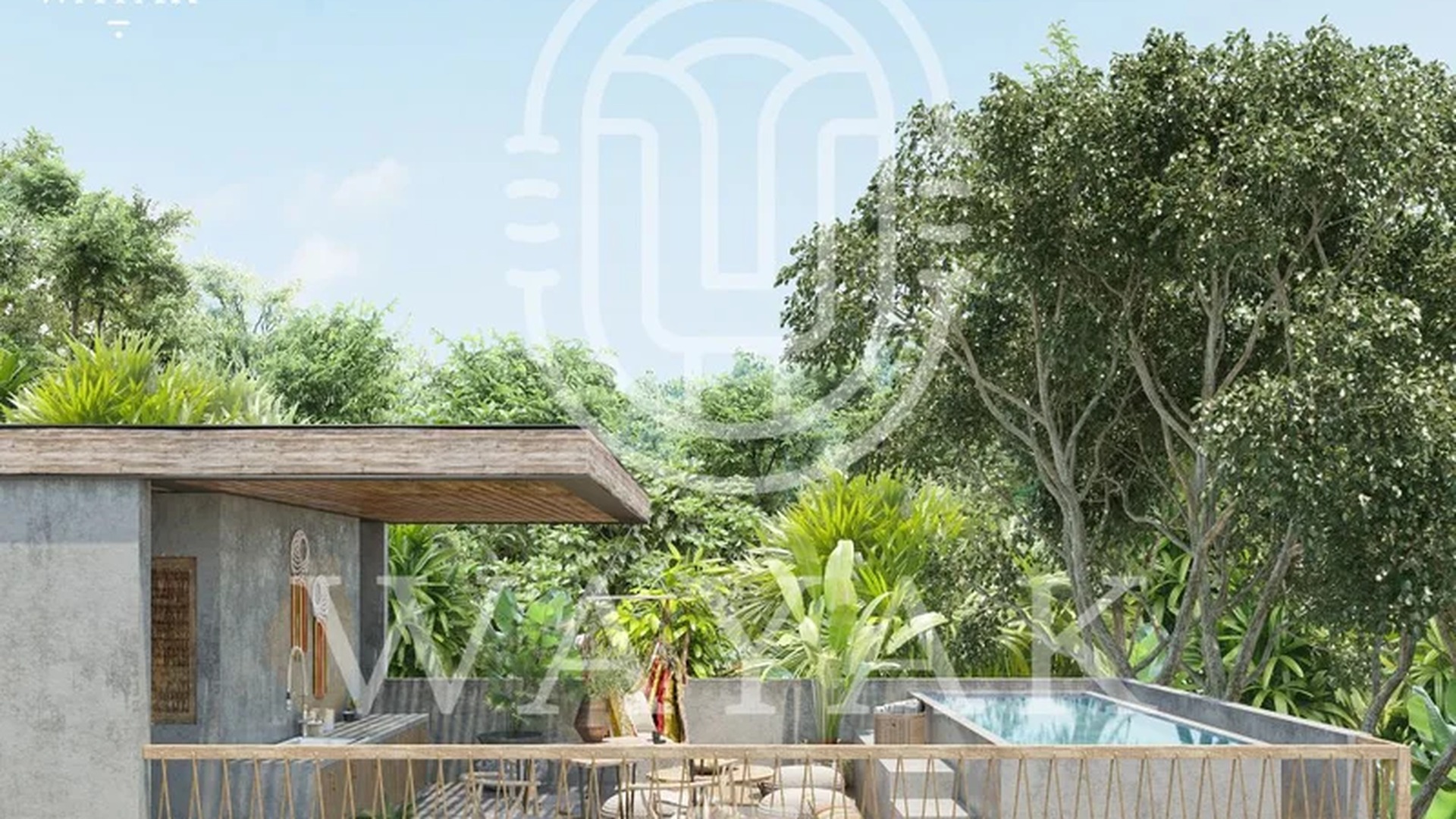 Image of a Rooftop Terrace, featuring Private Plunge Pool and Lush Jungle View.