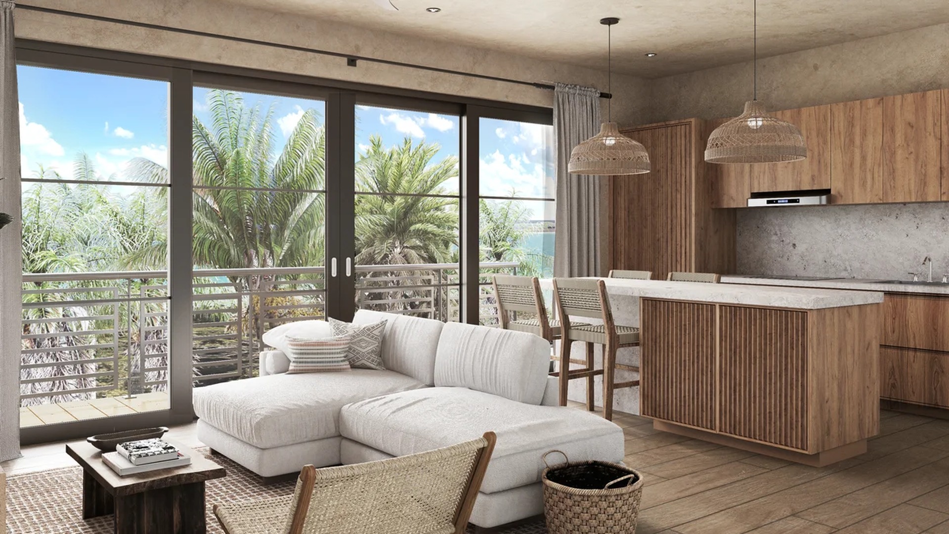 A bottom-center view of a Couch featuring furniture and flooring.