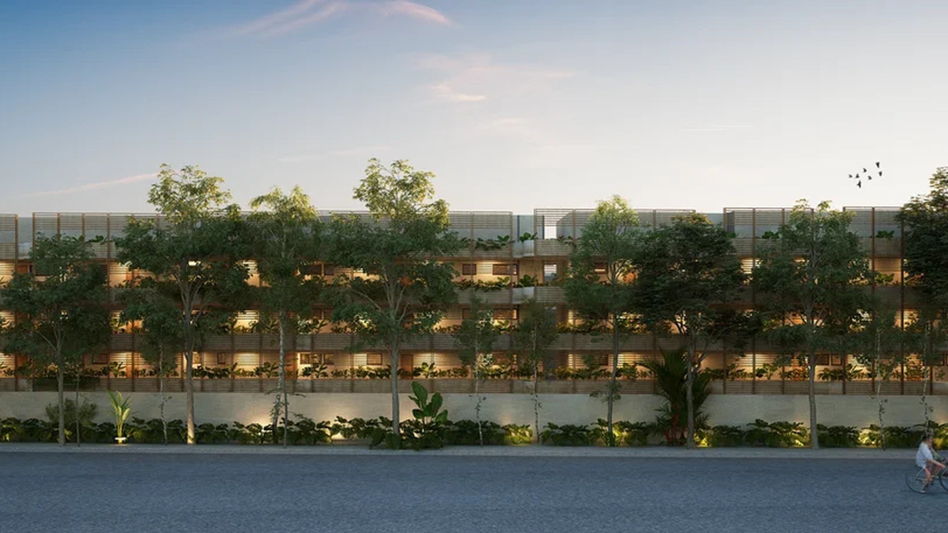 A middle-center view of a Building featuring urban design.