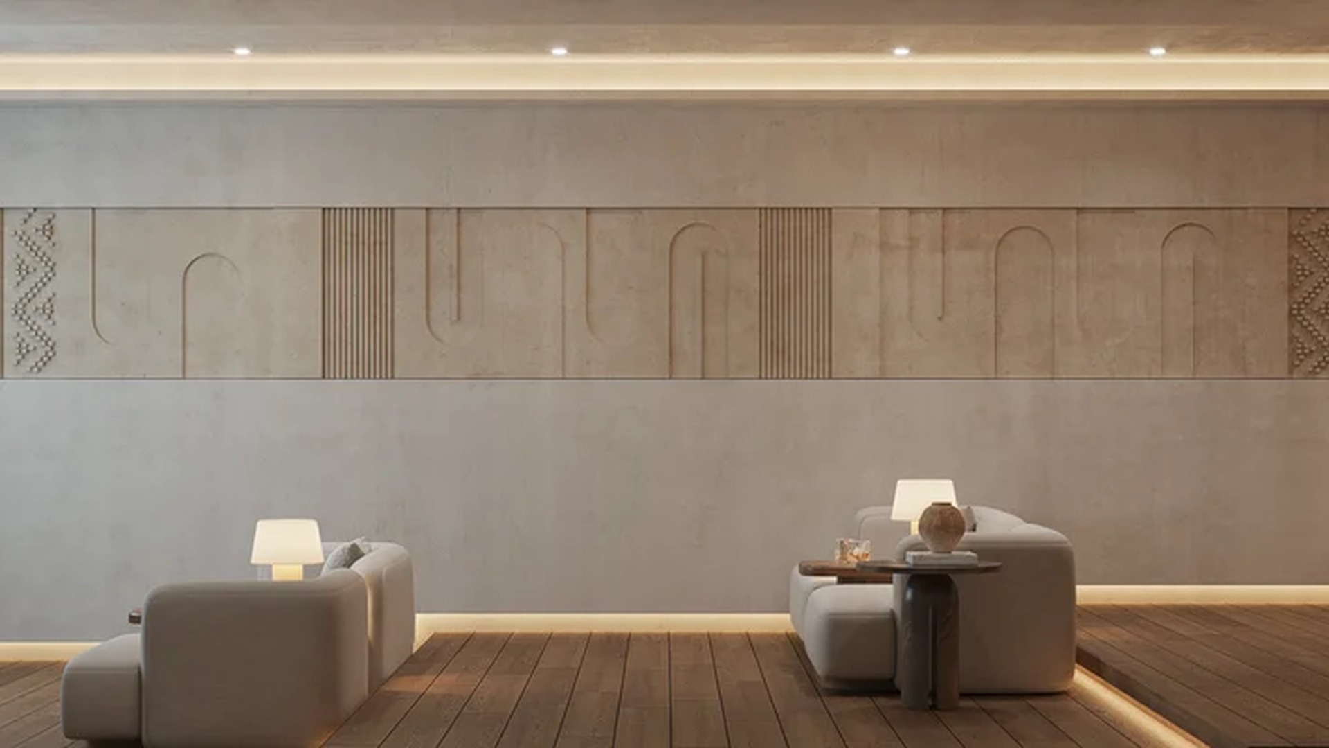 Image of a Media Room, featuring Lounge Area and Home Bar.