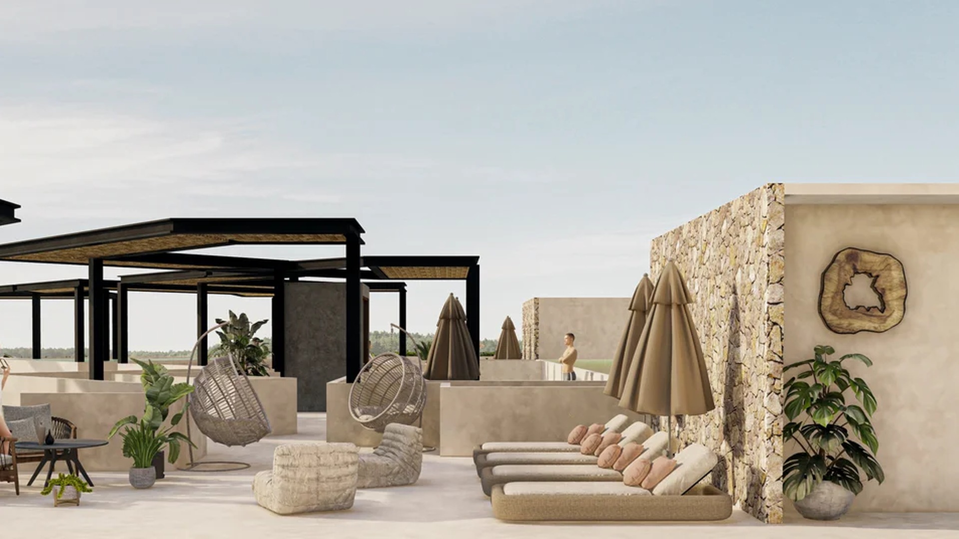 Image of a Rooftop Terrace, featuring Sun Deck and Plunge Pools.