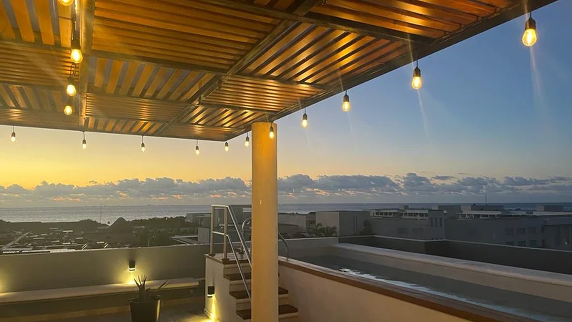 Image of a Rooftop Terrace, featuring Ocean View and Private Plunge Pool.