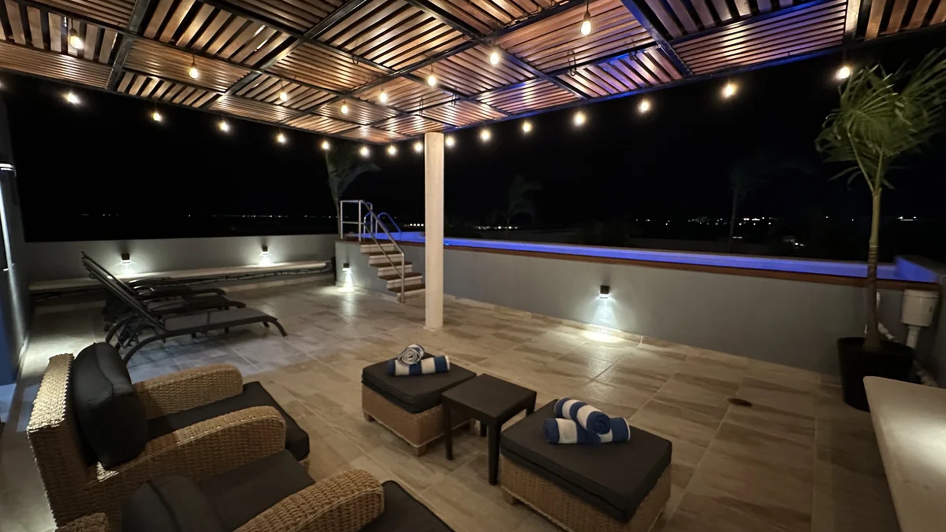 Image of a Rooftop Terrace, featuring Rooftop Pool and Outdoor Lounge Area.