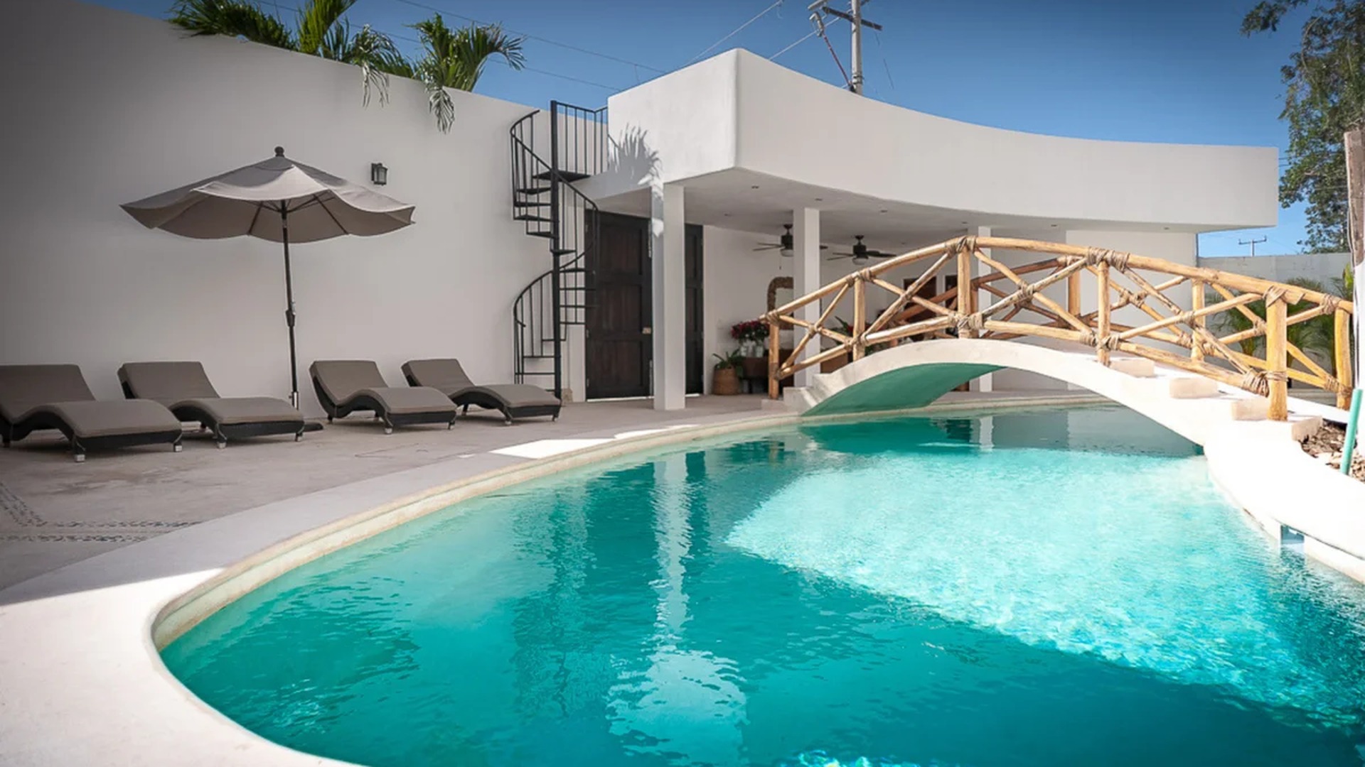 Image of a Private Pool, featuring Poolside Lounge Area and Covered Patio.