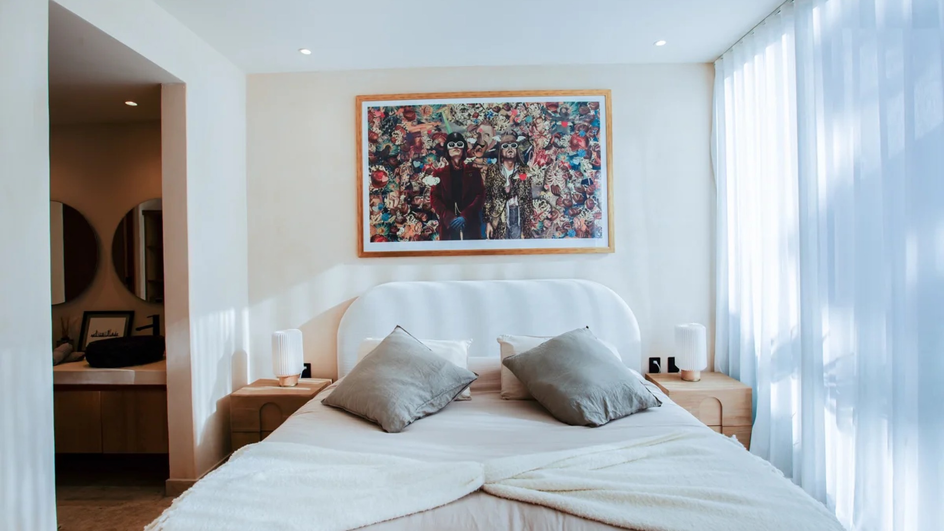 Image of a Master Bedroom, featuring Modern Design and Ensuite Bathroom.