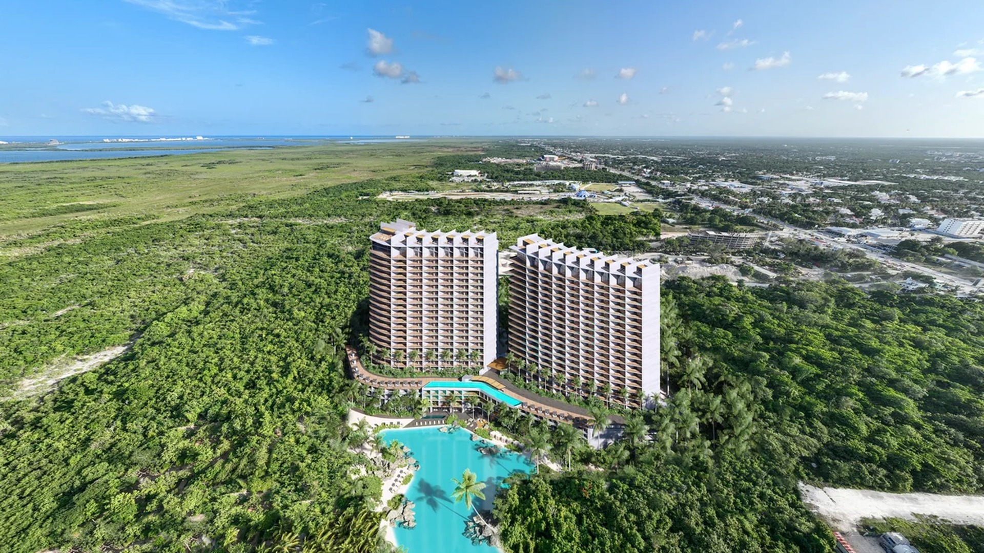 Image of a Luxury Condominiums, featuring Aerial View and Ocean View.