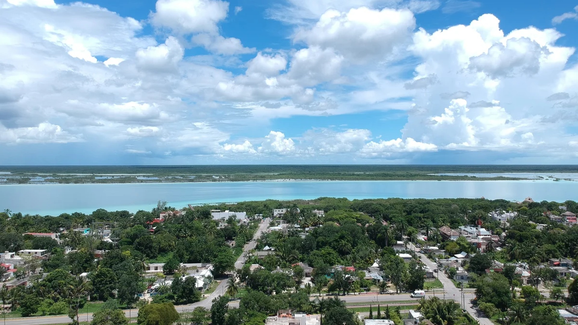 Image of a Panoramic Lagoon View, featuring Aerial View and Waterfront Community.