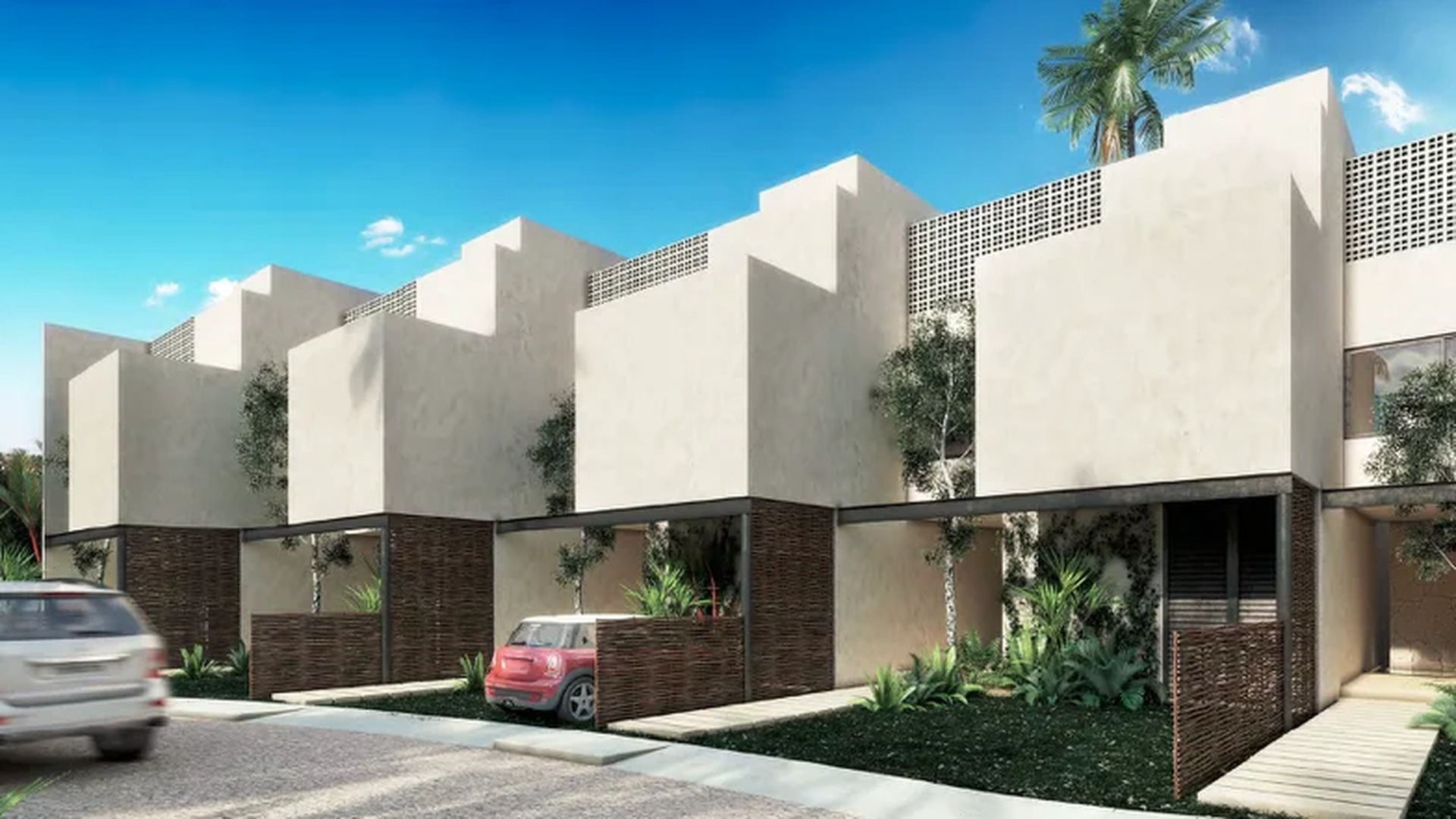 Image of a Modern Townhouses, featuring Contemporary Architecture and Minimalist Design.