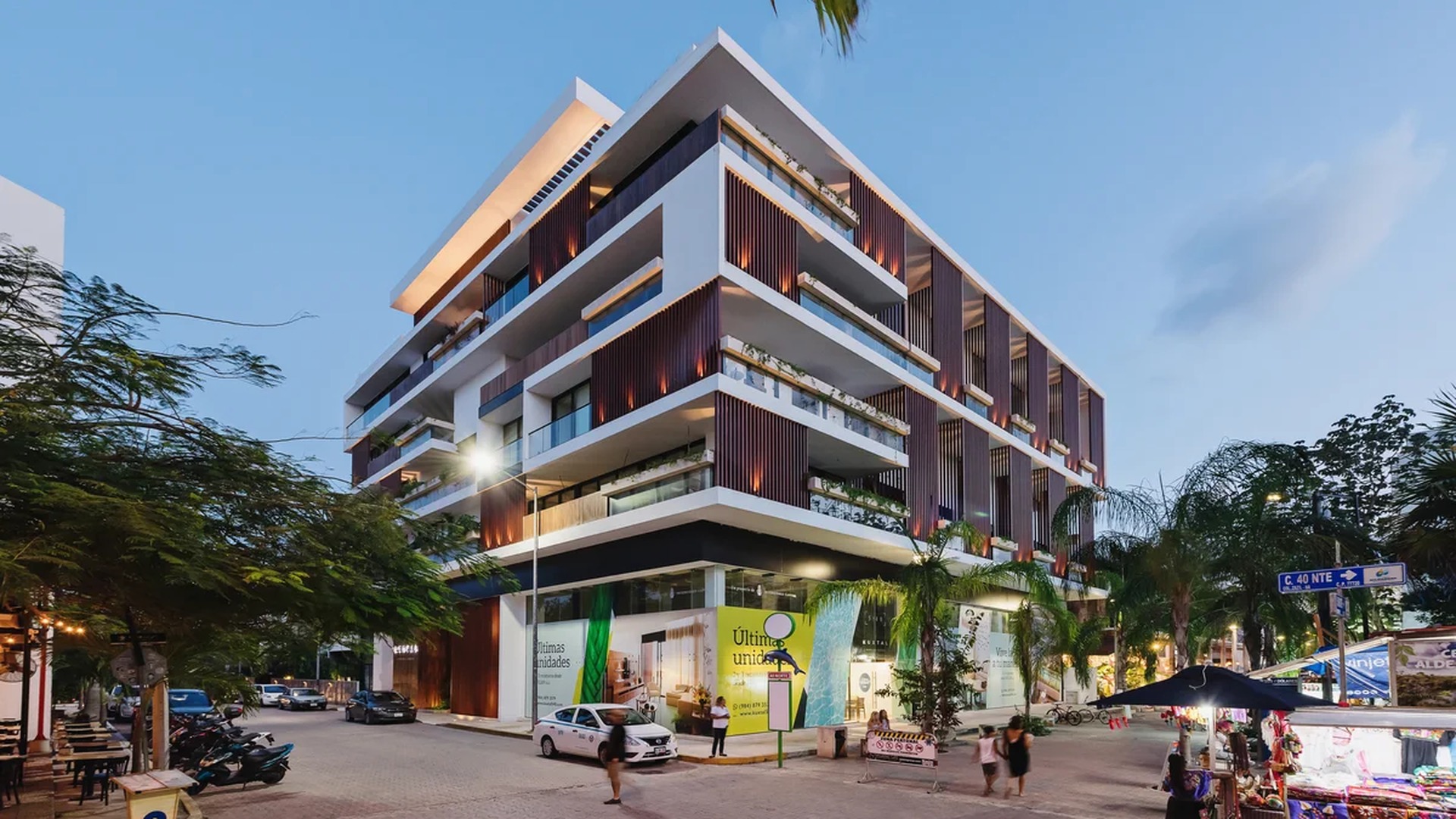 Image of a Modern Architecture, featuring Luxury Condominiums and Private Balconies.