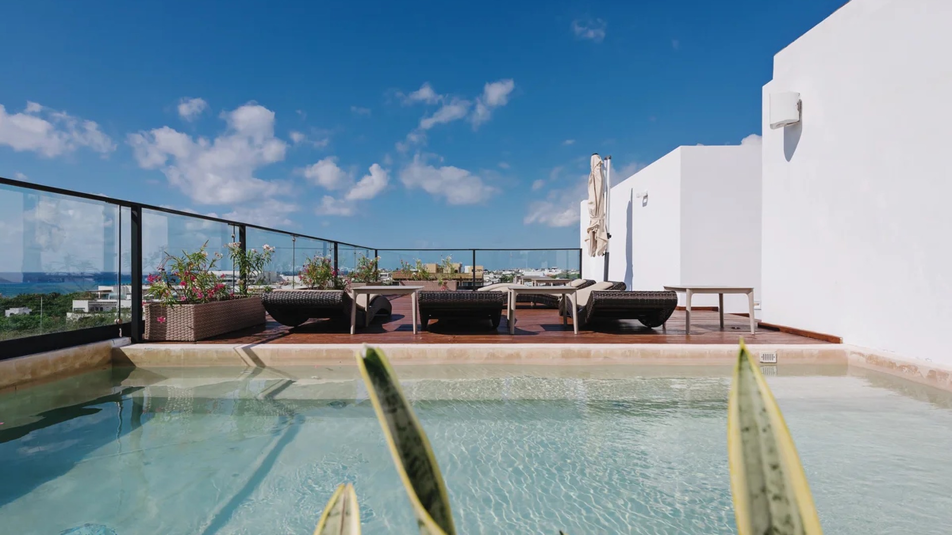 Image of a Rooftop Terrace, featuring Plunge Pool and Ocean View.