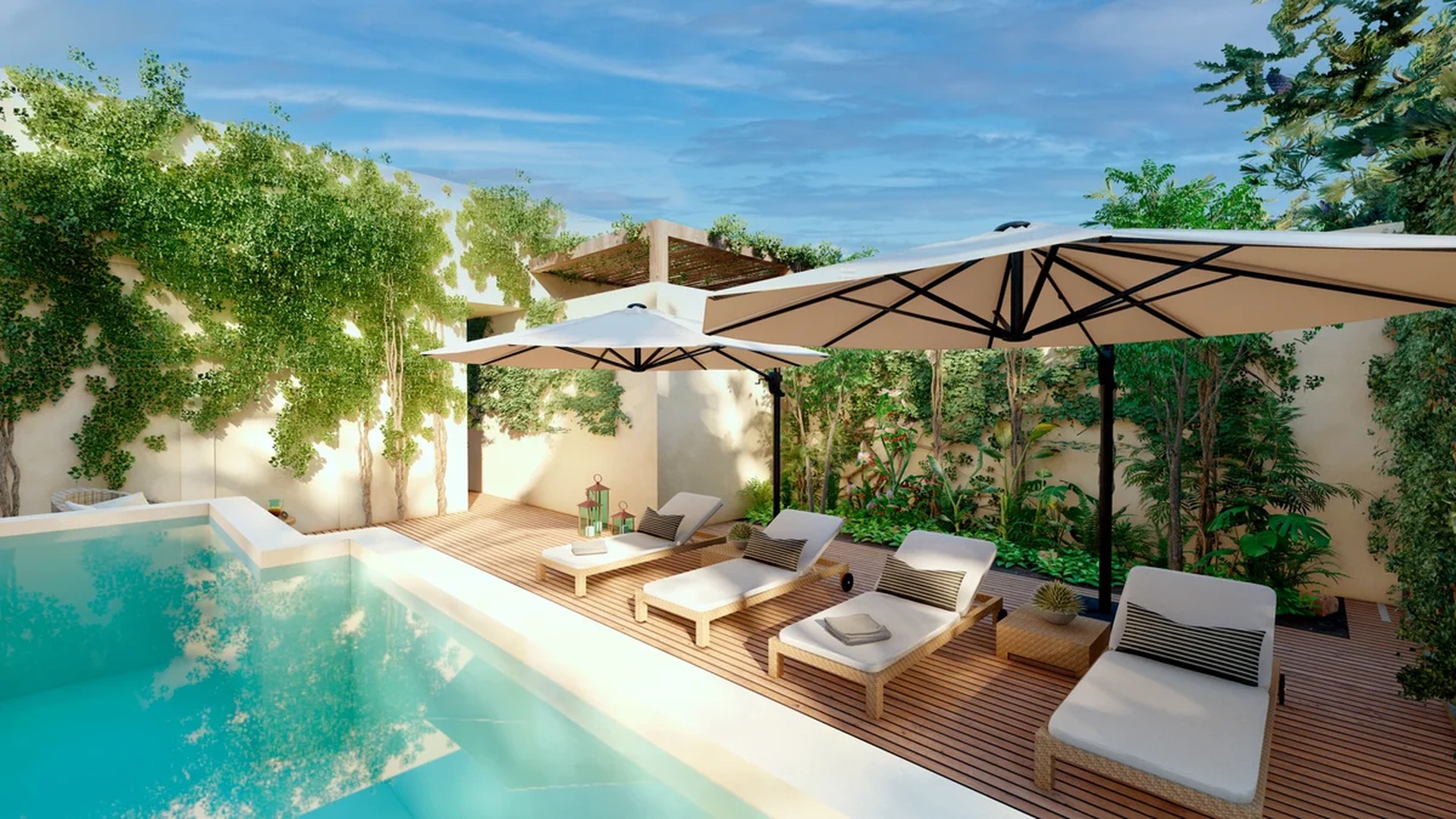 Image of a Private Pool, featuring Sundeck and Wood Decking.