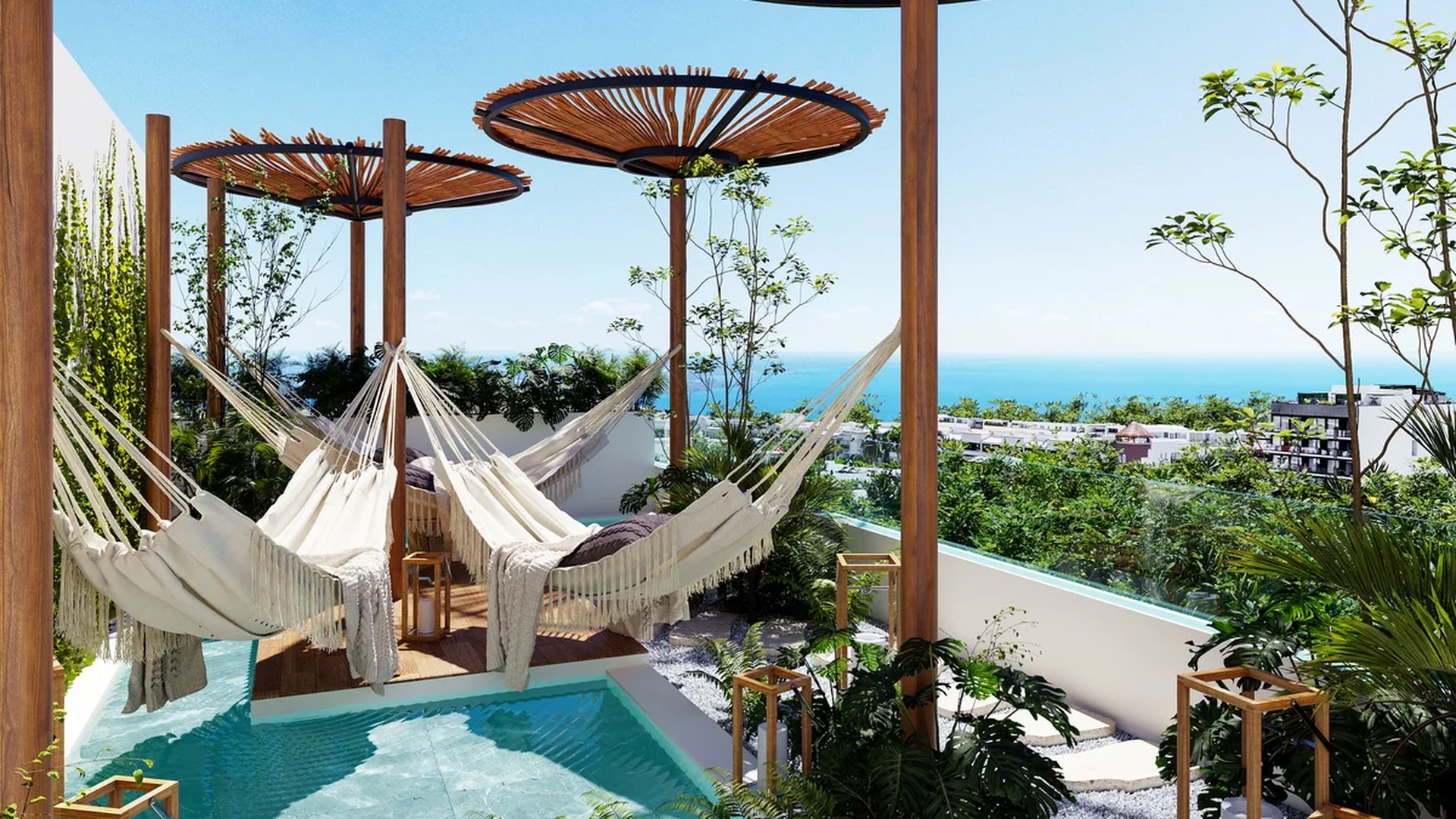 Image of a Rooftop Terrace, featuring Ocean View and Plunge Pool.