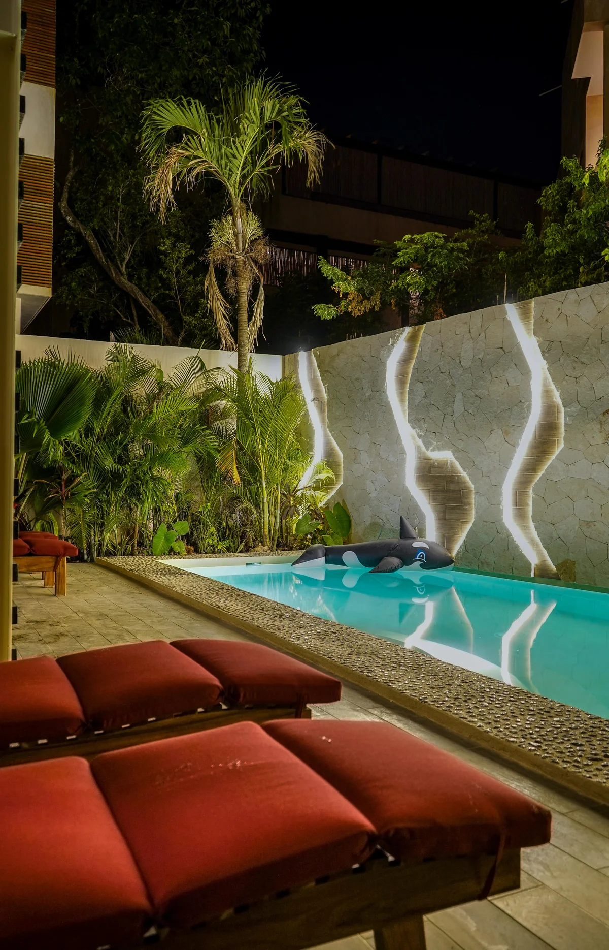 Image of a Private Pool, featuring Poolside Patio and Lounge Area.