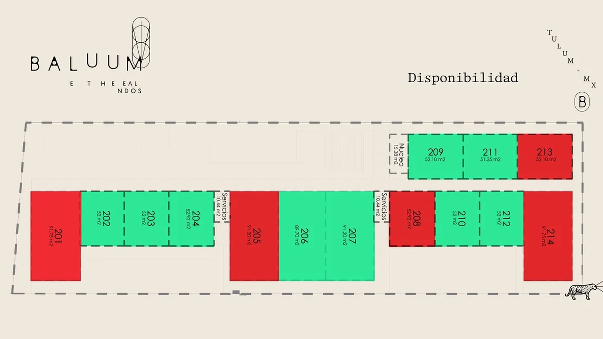 Image of a Real Estate Development, featuring Availability Plan and Tulum Condos.