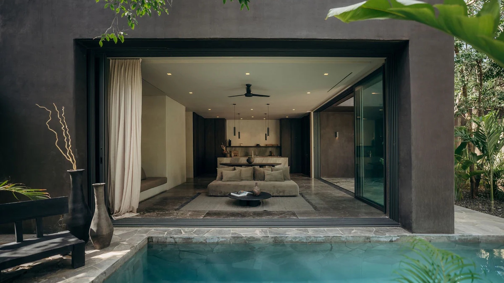 Image of a Private Pool, featuring Indoor-Outdoor Living and Stone Patio.