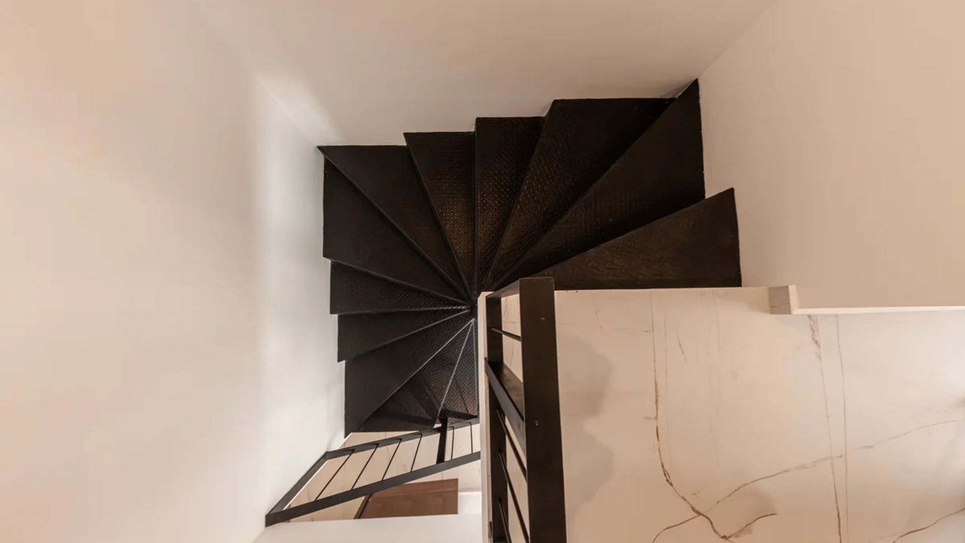 Image of a Winder Staircase, featuring Metal Staircase and Modern Design.
