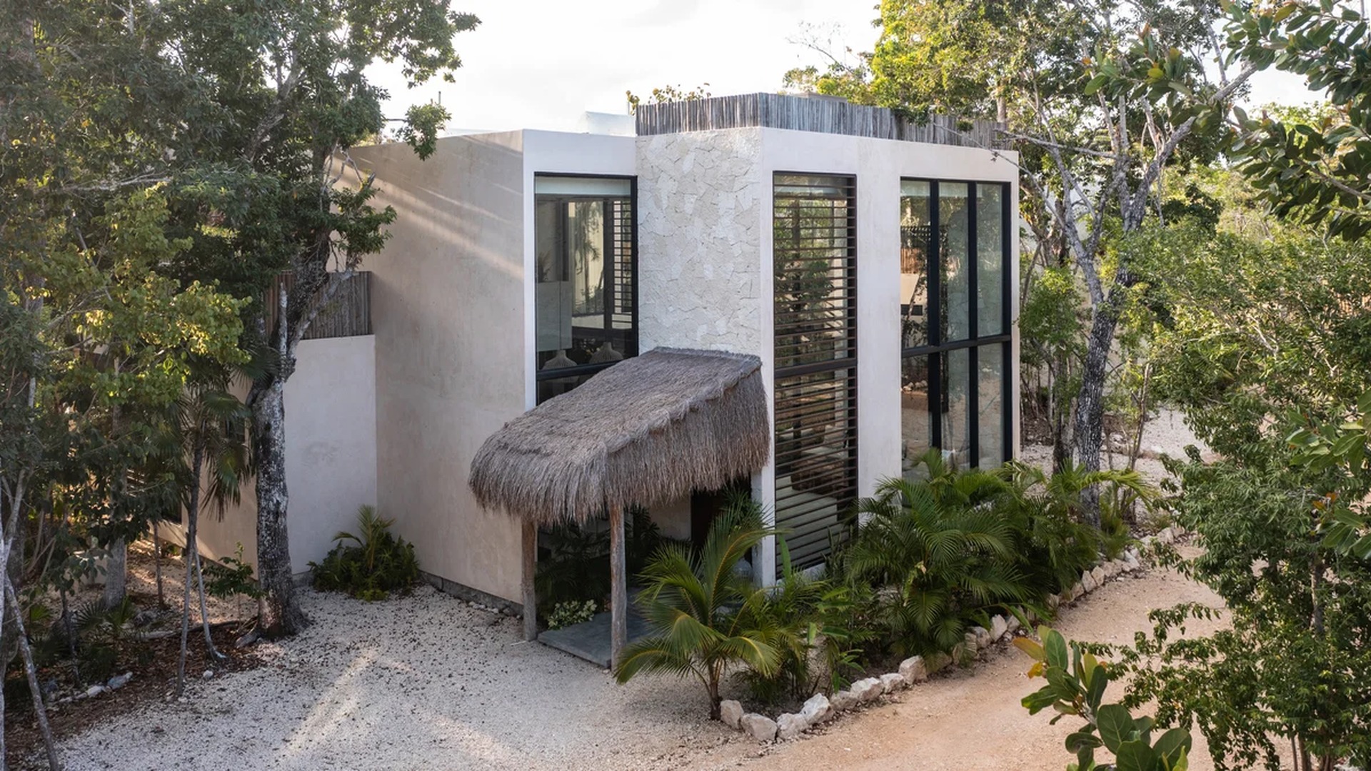 Image of a Modern Architecture, featuring Tropical Villa and Lush Landscaping.
