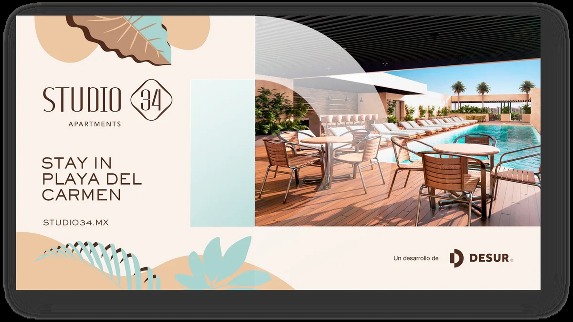 Image of a Rooftop Pool, featuring Sundeck and Poolside Lounge Area.