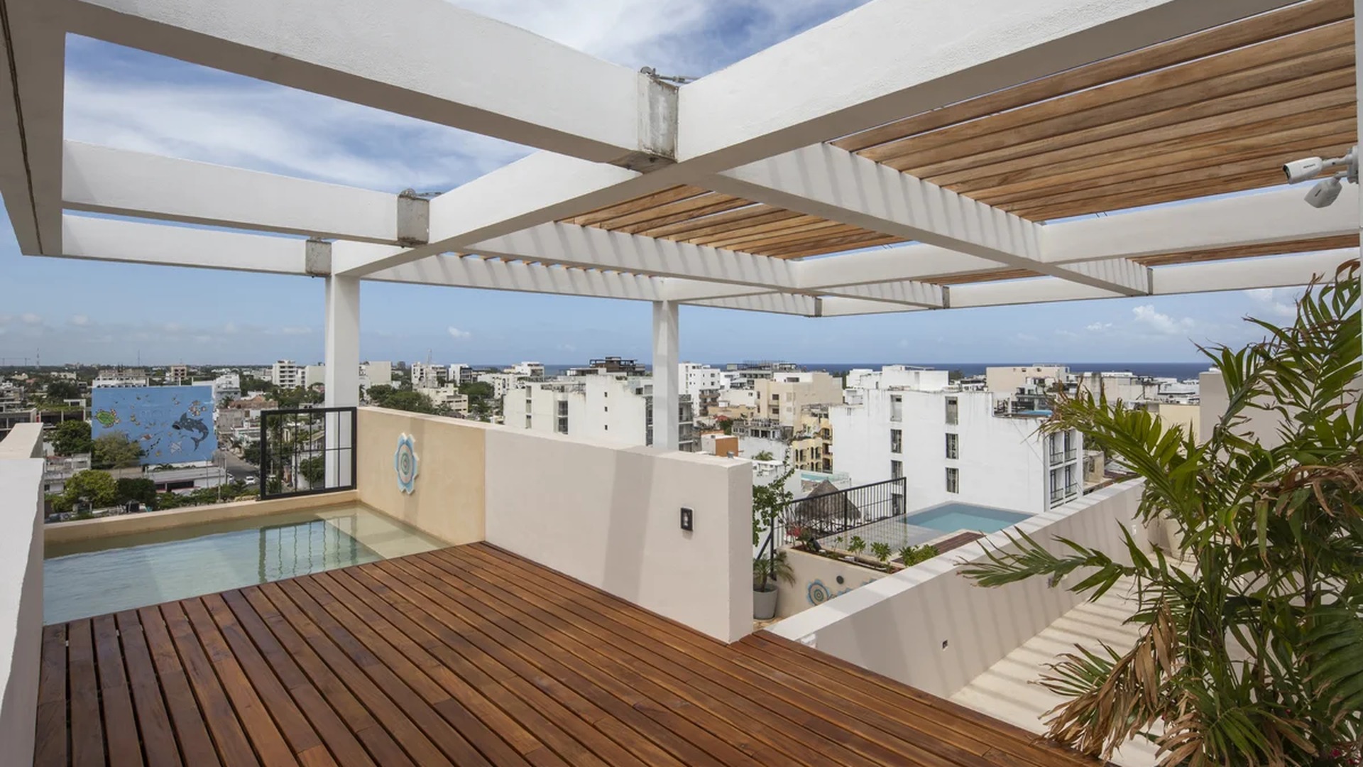 Image of a Rooftop Terrace, featuring Plunge Pool and Ocean View.
