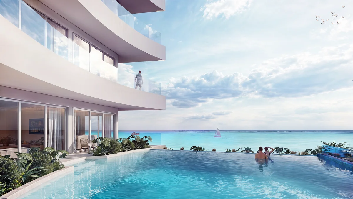 Image of a Infinity Pool, featuring Oceanfront Property and Ocean View Balcony.