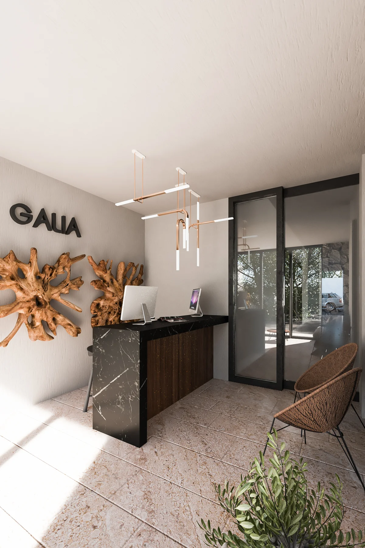 Image of a Lobby, featuring Reception Area and Modern Design.