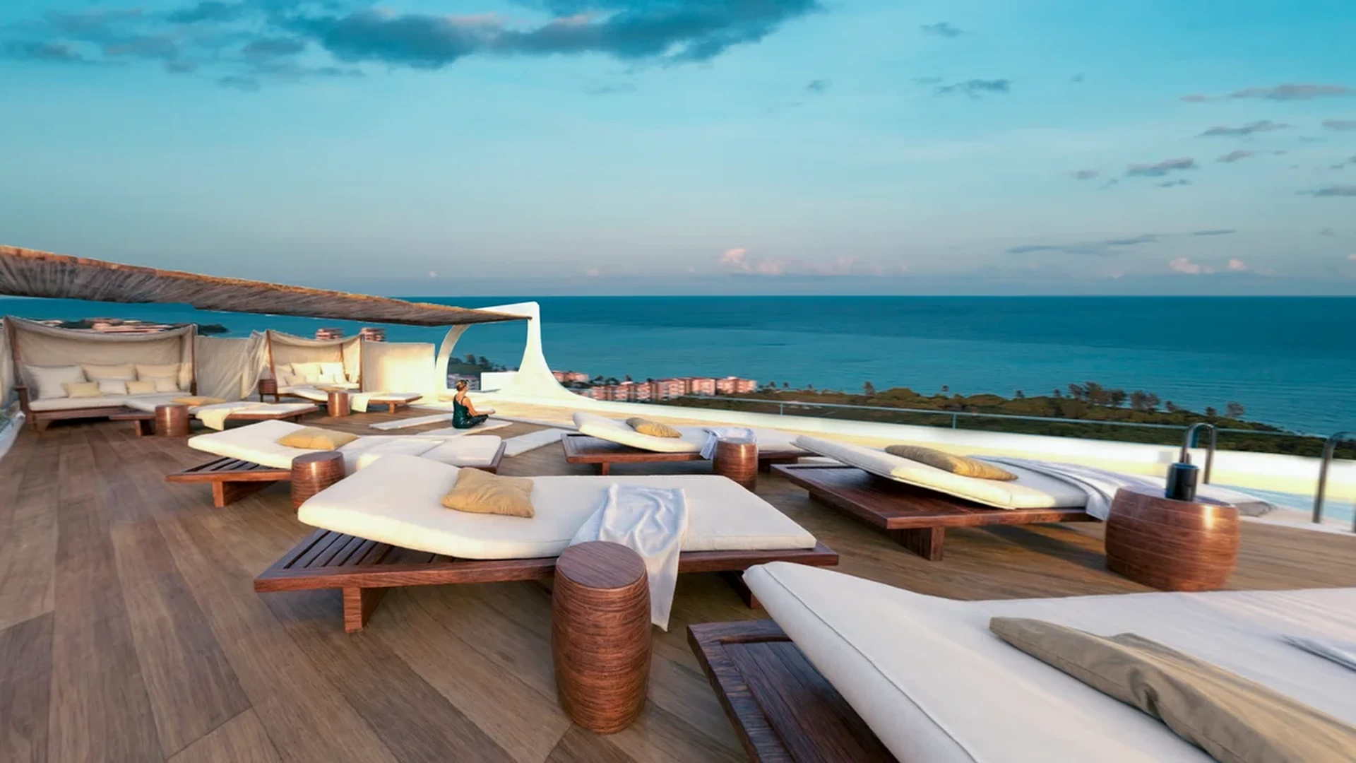 Image of a Rooftop Terrace, featuring Panoramic Ocean View and Sundeck.