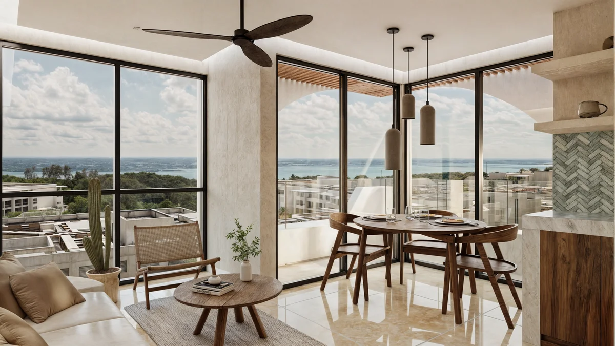 Image of a Ocean View, featuring Floor-to-Ceiling Windows and Open Concept Living.