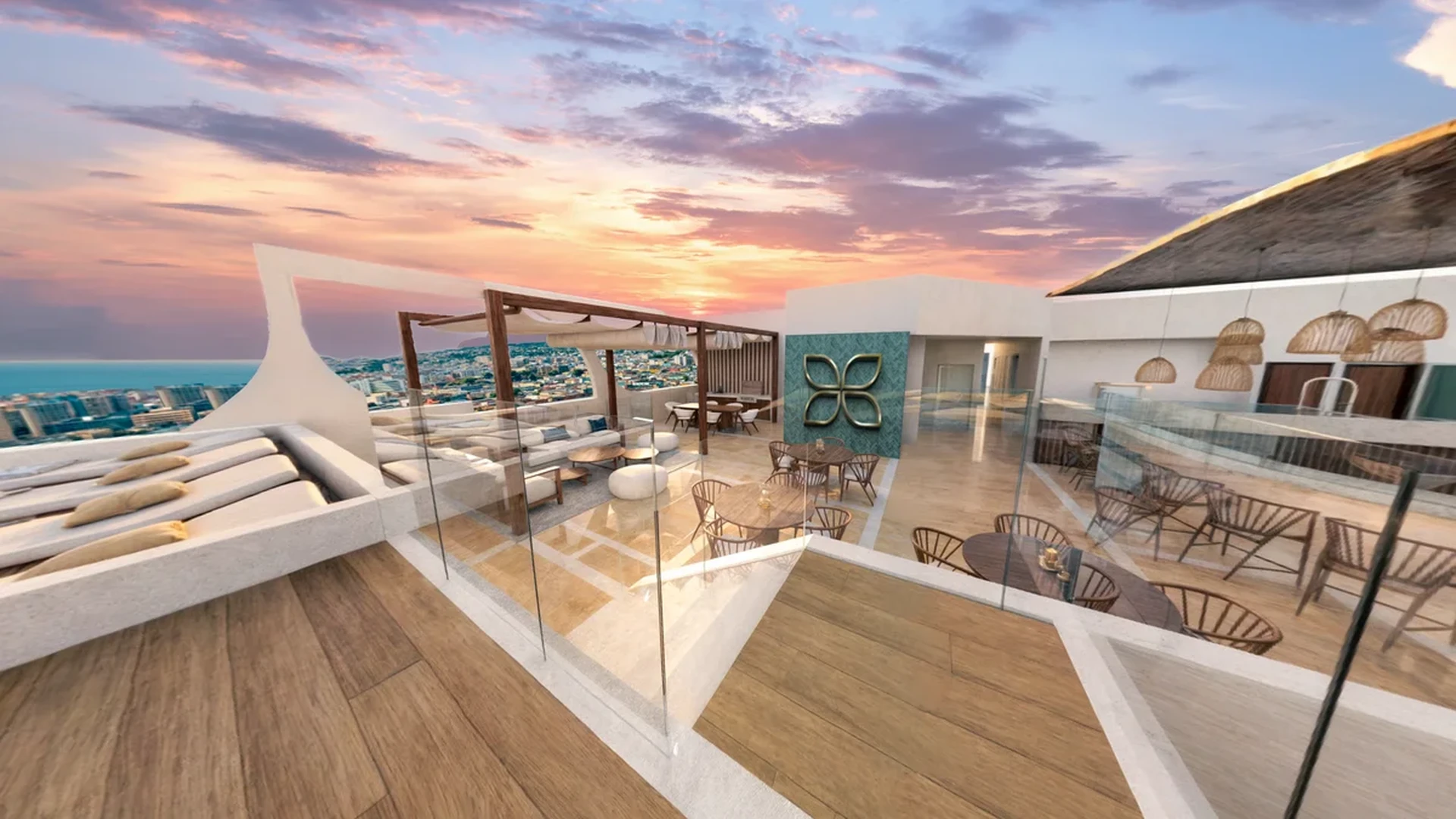 Image of a Rooftop Terrace, featuring Ocean View and City View.