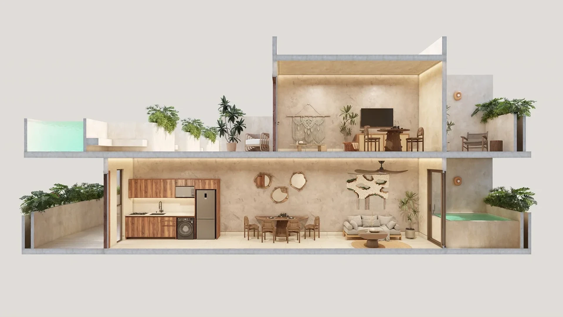 Image of a Two-Story Loft, featuring Rooftop Terrace and Rooftop Swimming Pool.