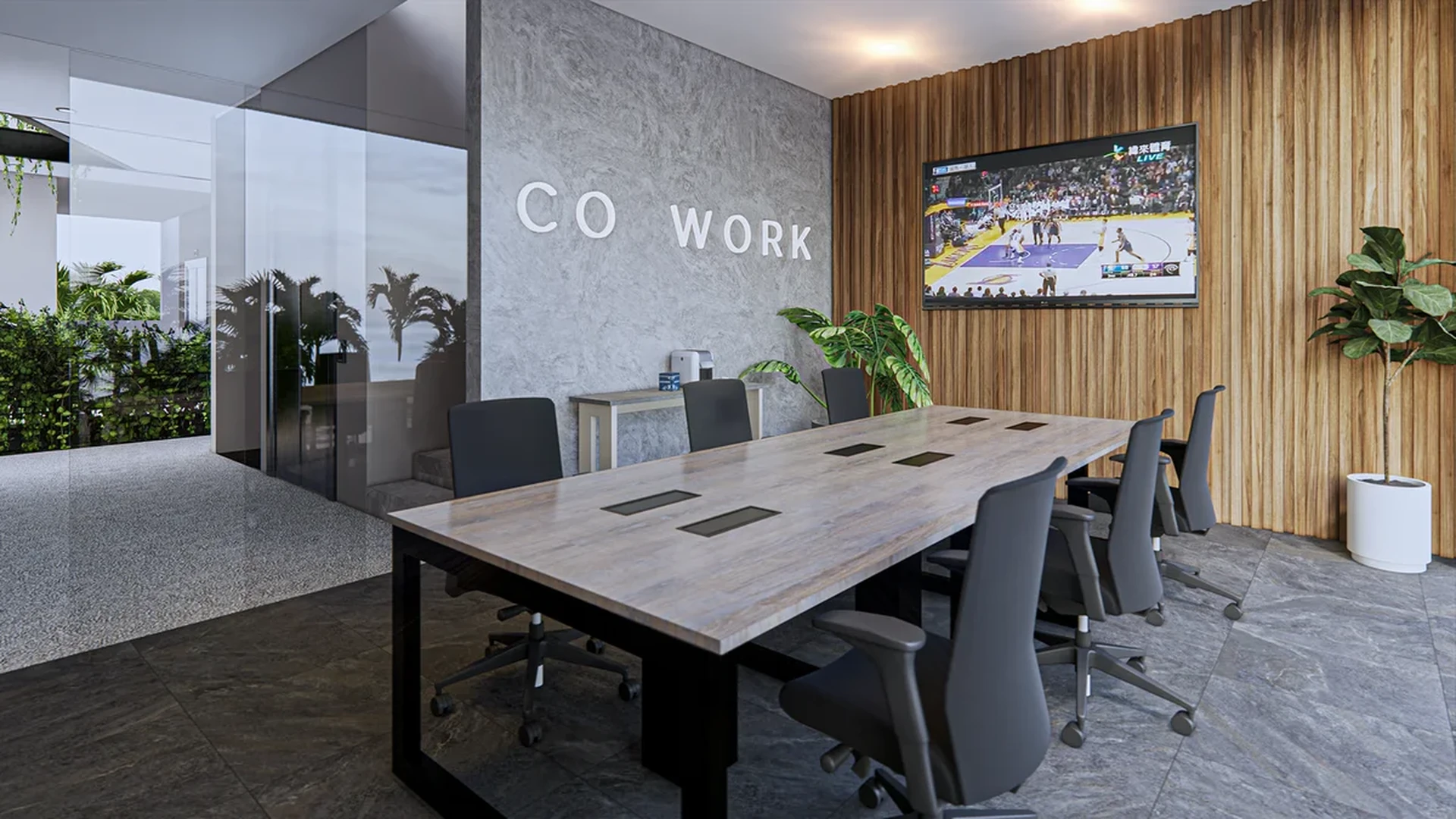 Image of a Coworking Space, featuring Conference Room and Modern Design.