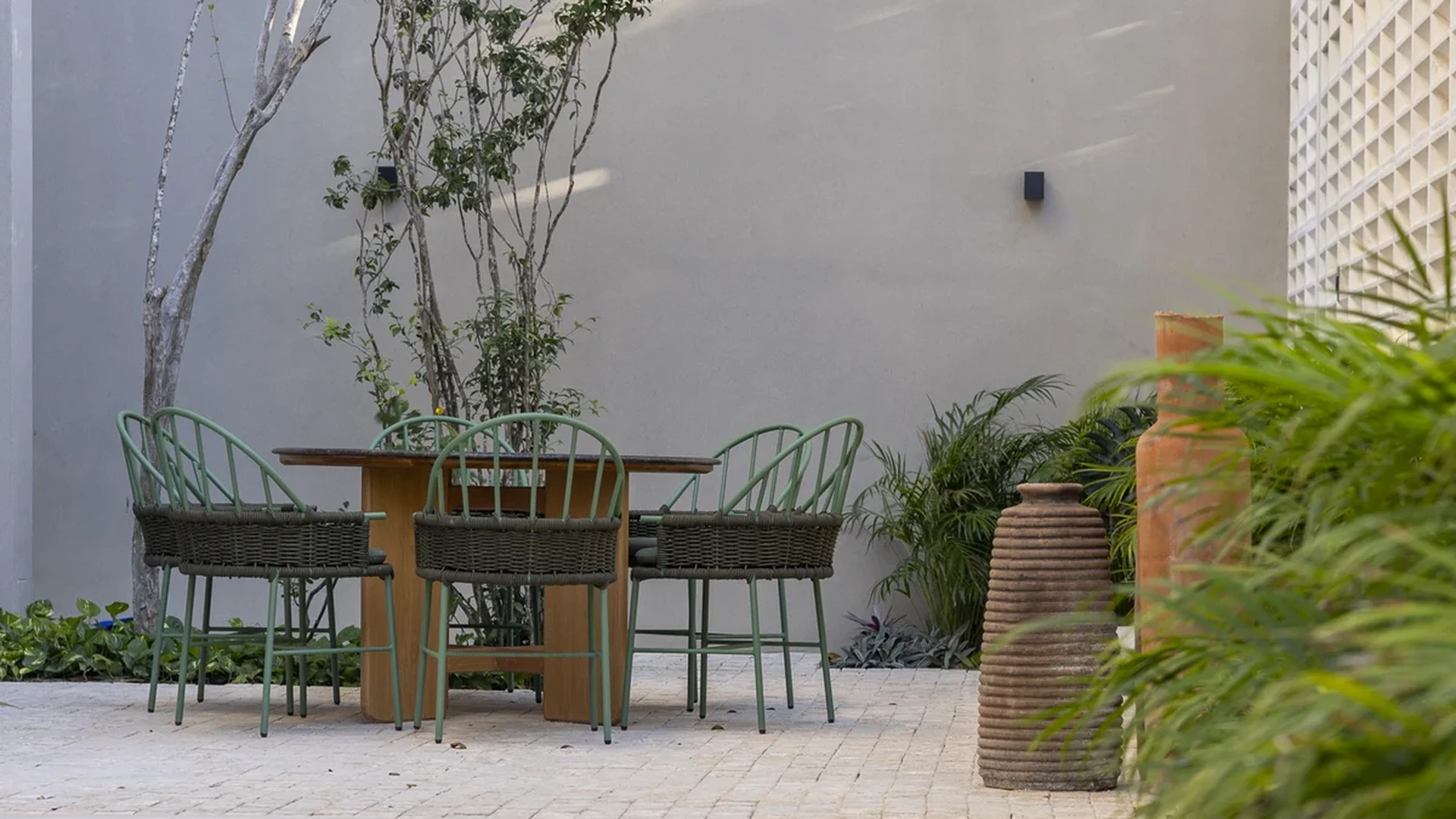 Image of a Private Patio, featuring Private Pool and Outdoor Dining Area.