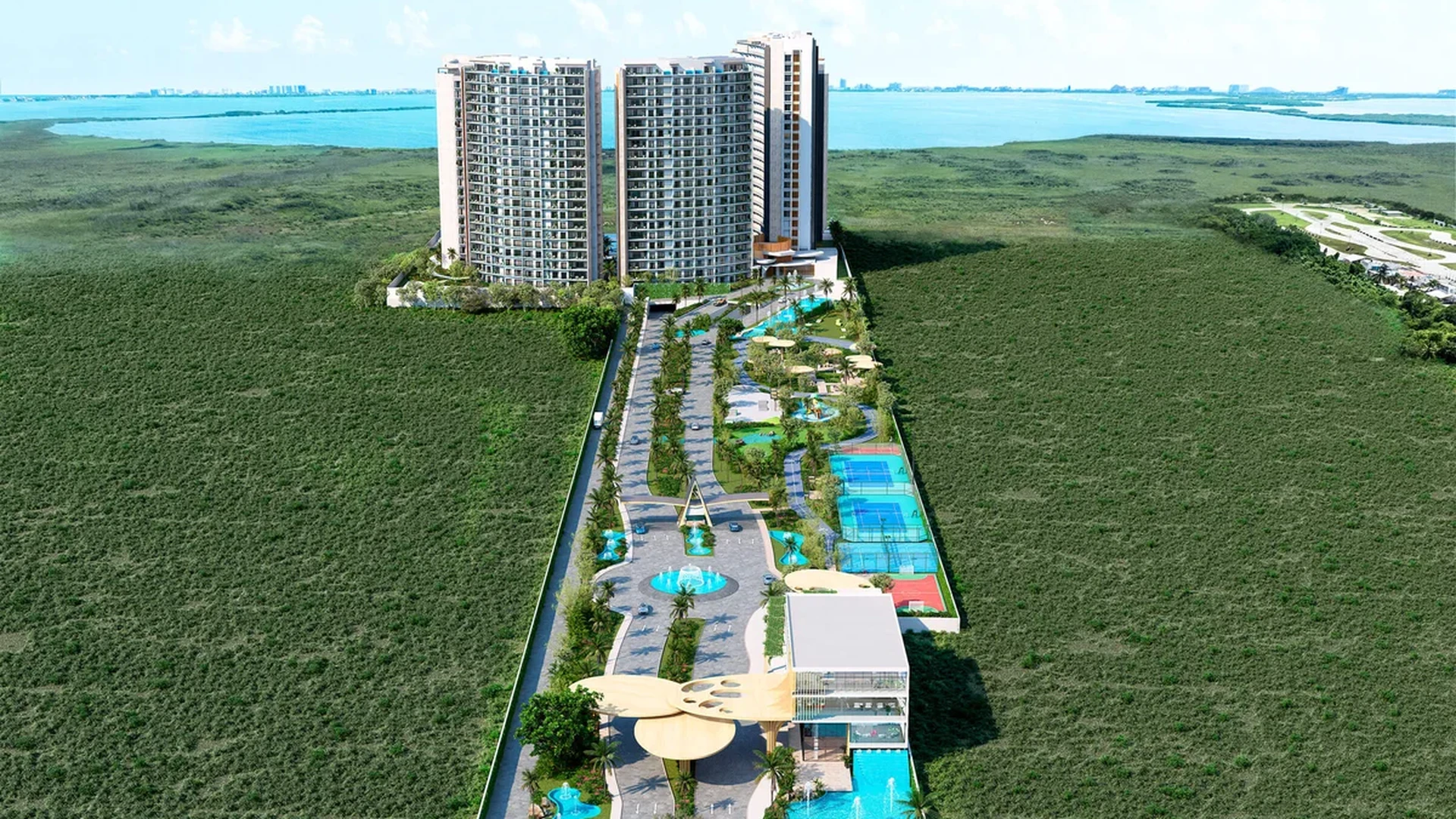 Image of a Luxury Condominiums, featuring Waterfront Property and Ocean View.