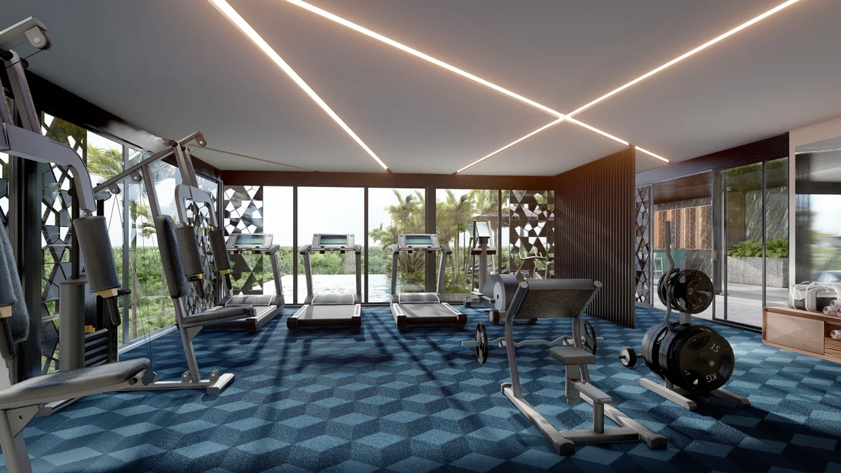 Image of a Fitness Center, featuring Luxury Gym and State-of-the-Art Equipment.