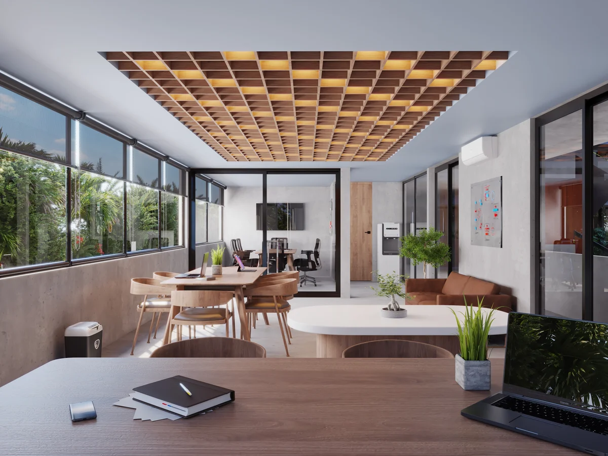 Image of a Coworking Space, featuring Modern Office Design and Conference Room.