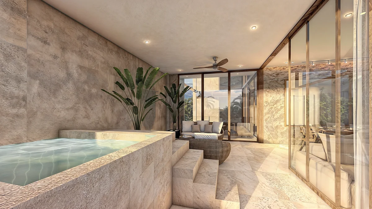 Image of a Private Plunge Pool, featuring Indoor/Outdoor Living and Luxury Suite.