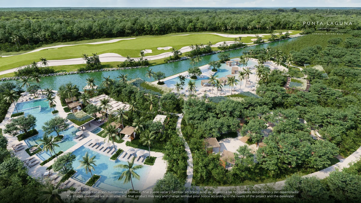 Image of a Resort-Style Pools, featuring Golf Course View and Waterfront Property.
