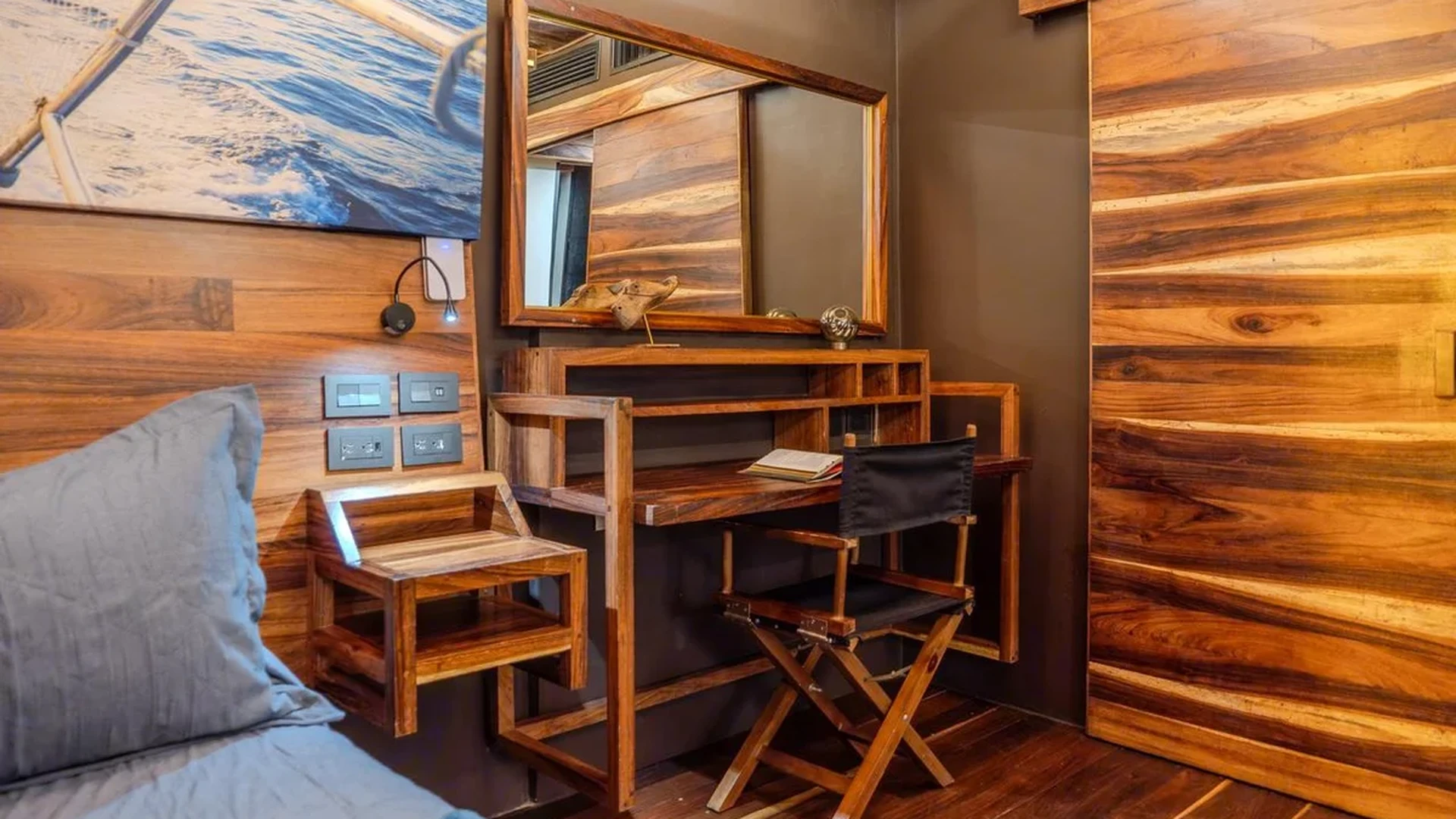 Image of a Custom Woodwork, featuring Hardwood Floors and Bedroom.