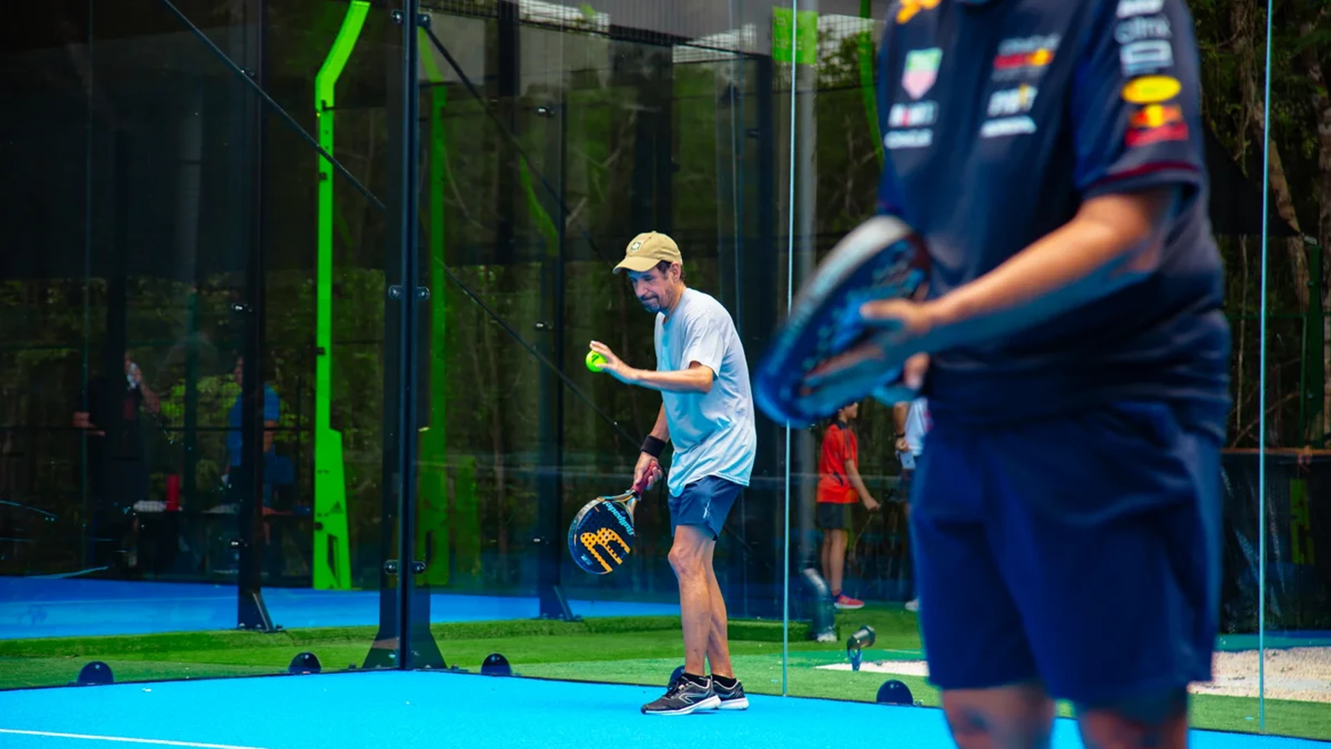 Image of a Padel Court, featuring Outdoor Sports Court and Recreational Facility.