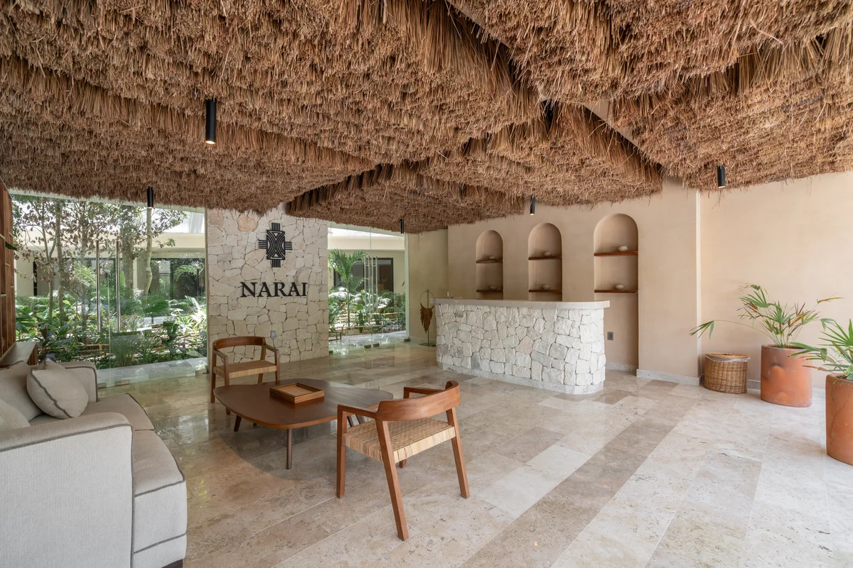 Image of a Lobby, featuring Reception Area and Lounge Area.