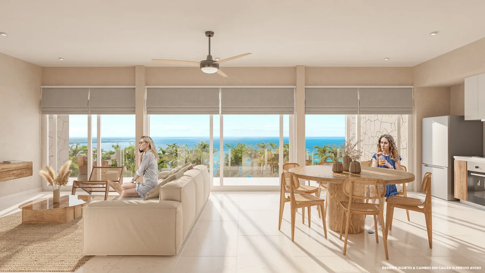 Image of a Ocean View, featuring Open-Concept Living and Floor-to-Ceiling Windows.