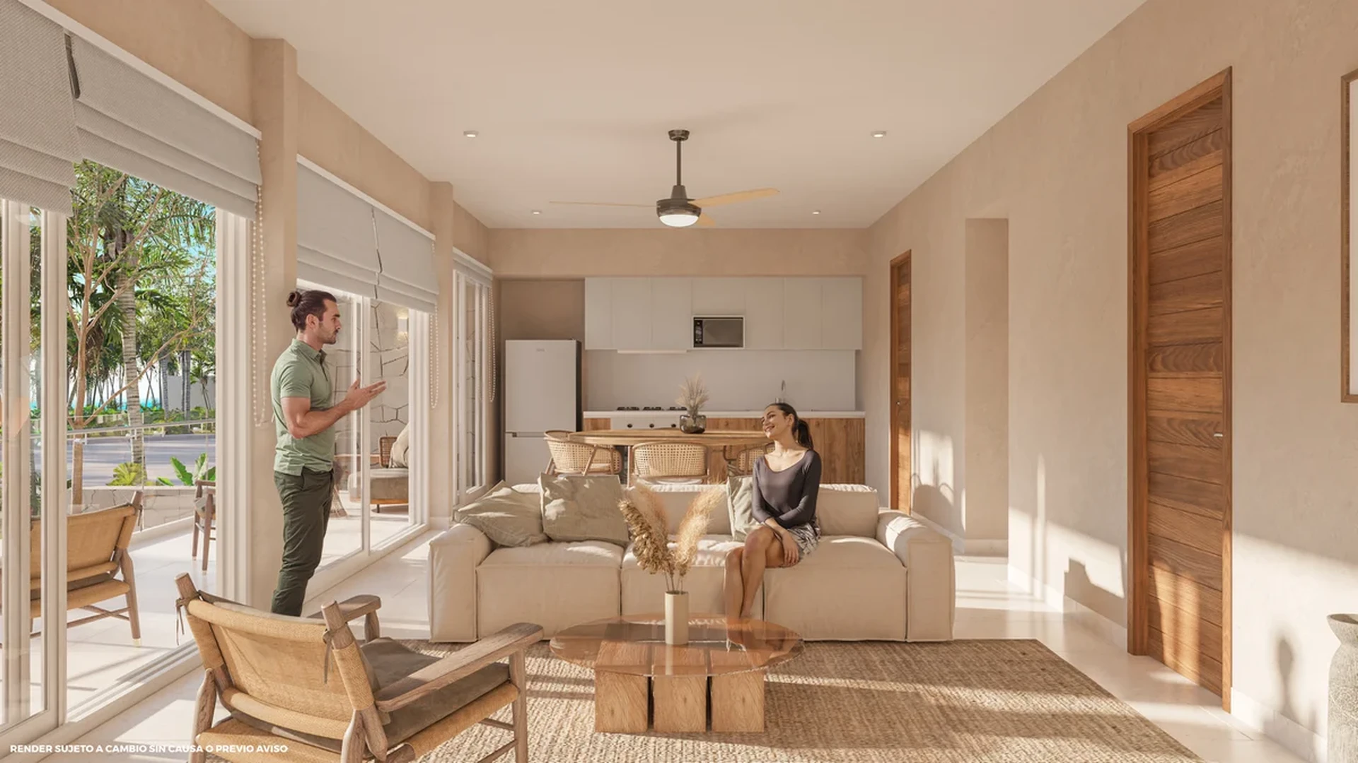 Image of a Open-Concept Living, featuring Indoor-Outdoor Living and Coastal Modern Design.