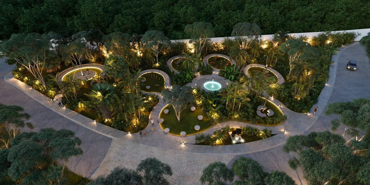 Image of a Landscaped Gardens, featuring Aerial View and Community Park.
