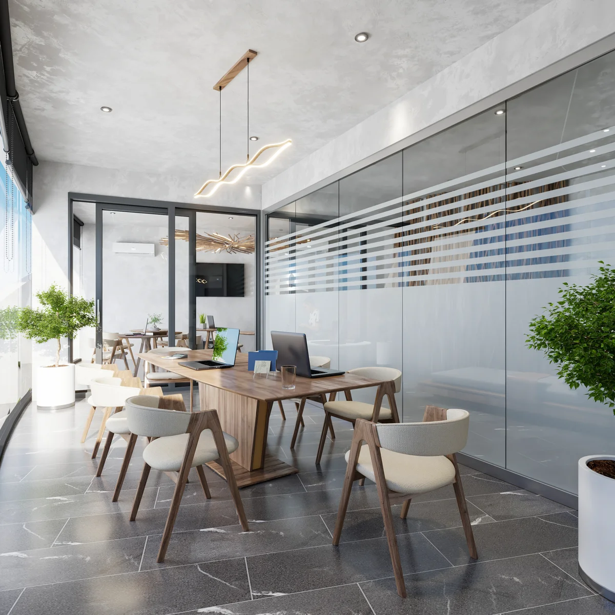 Image of a Conference Room, featuring Modern Office Design and Coworking Space.