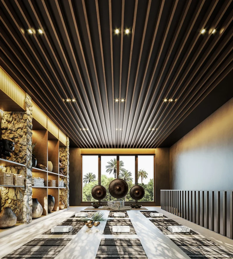 Image of a Yoga Studio, featuring Meditation Room and Wellness Center.