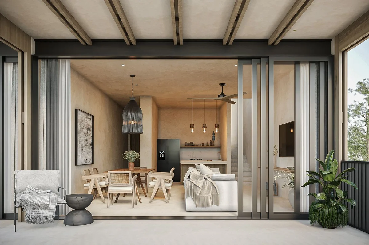 Image of a Indoor-Outdoor Living, featuring Open Concept Living and Covered Patio.