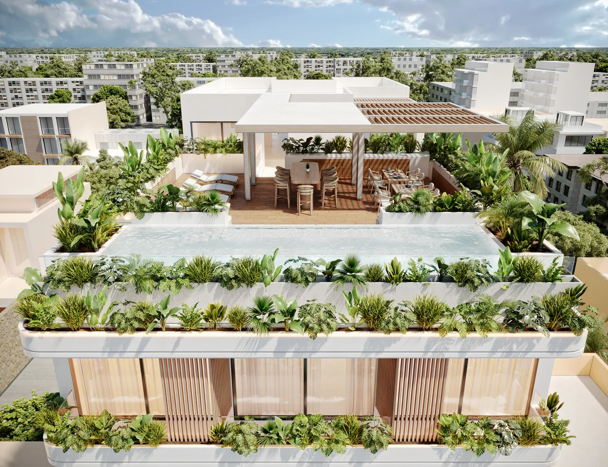 Image of a Rooftop Terrace, featuring Rooftop Pool and Outdoor Lounge.