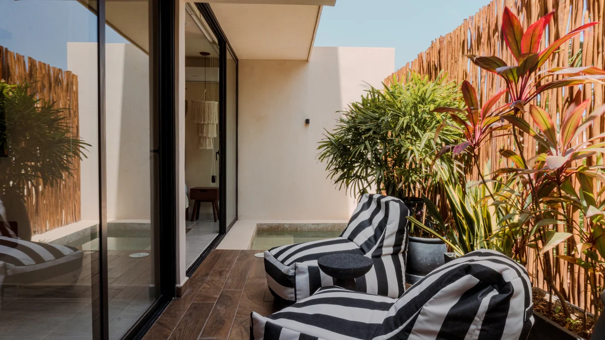 Image of a Private Patio, featuring Plunge Pool and Indoor-Outdoor Living.
