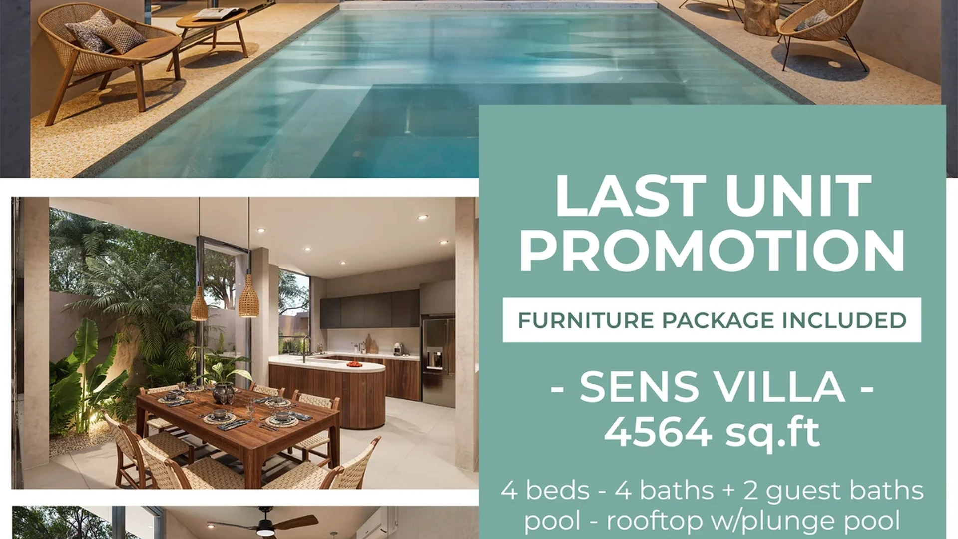 Image of a Luxury Villa, featuring Private Pool and Rooftop Plunge Pool.